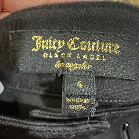 NWOT Juicy Couture Black Label SZ 4 Ponte Knit Preppy Snap Button Up Mini Skirt - Picture 3 of 16